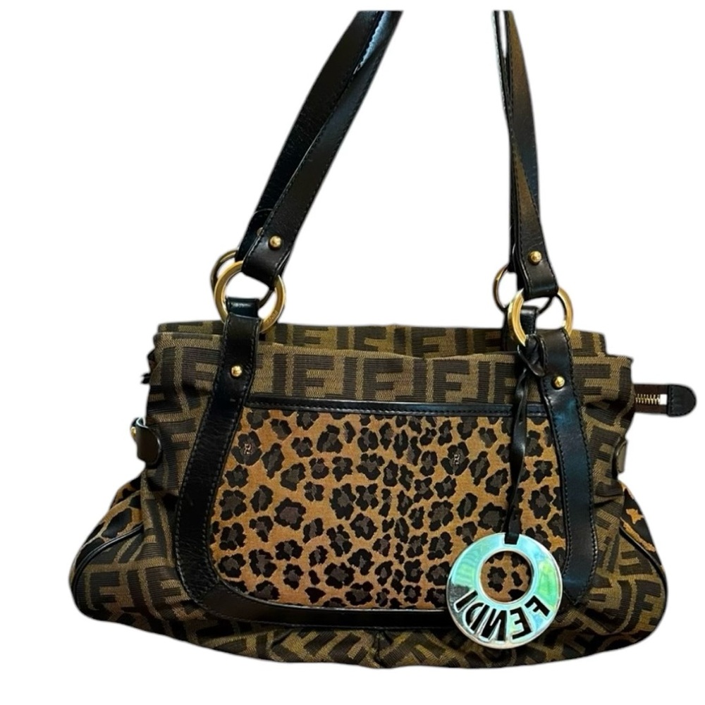 Fendi Leopard Print Satchel